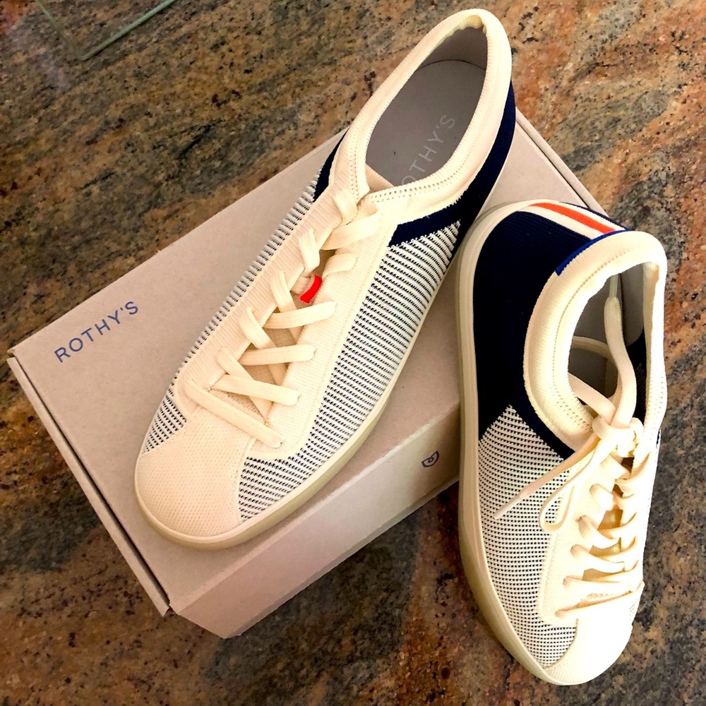 NWT We ❤️ Rothy’s. The Lace Up Sneaker.  Ladies size 12.  New with original box.